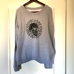 Grey Skull Sweatshirt
